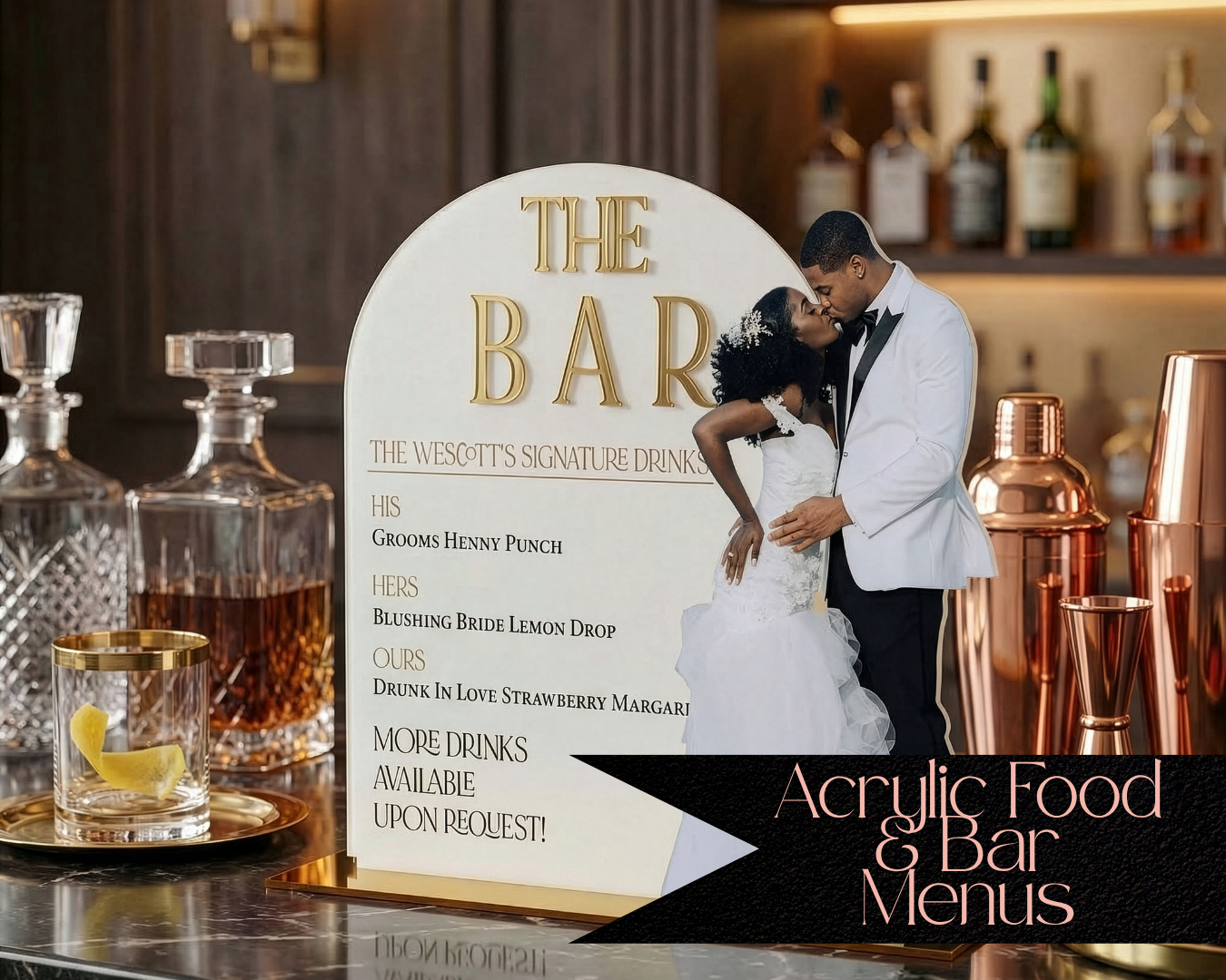 Acrylic Bar & Table Signs