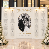 The Portrait Seating Chart | 3-Panel Wedding Seating Chart