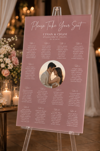 The Portrait | Acrylic Seating Chart