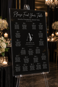 The Portrait | Acrylic Seating Chart