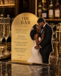 The Toast | Custom Acrylic Bar Menu with Photo