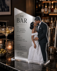 The Toast | Custom Acrylic Bar Menu with Photo