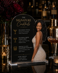 The Toast | Custom Acrylic Bar Menu with Photo