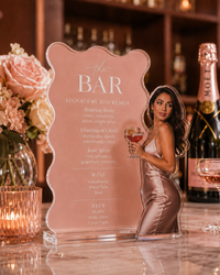 The Toast | Custom Acrylic Bar Menu with Photo