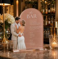The Toast | Custom Acrylic Bar Menu with Photo