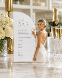 The Toast | Custom Acrylic Bar Menu with Photo