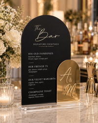 The Celeste | Custom Acrylic Bar Menu