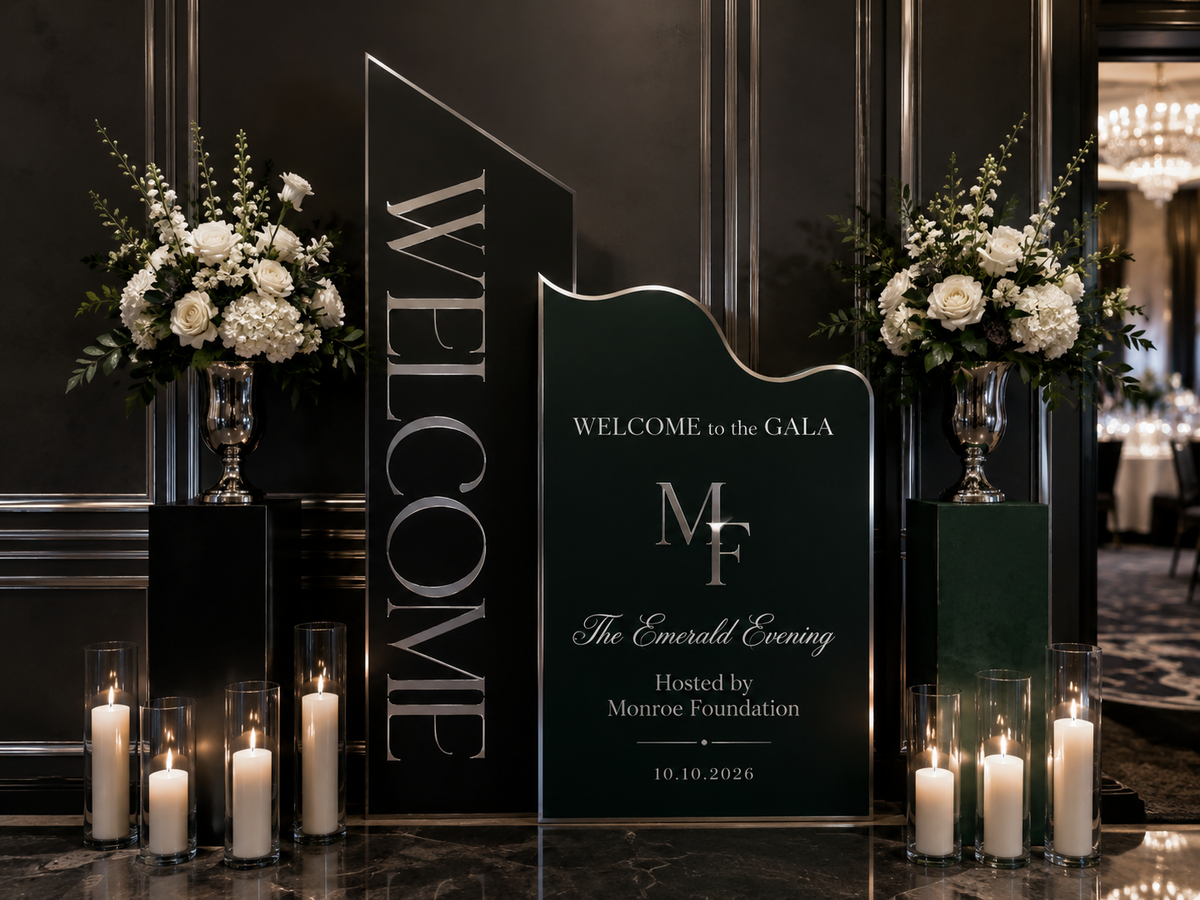 Custom Modern Welcome Sign