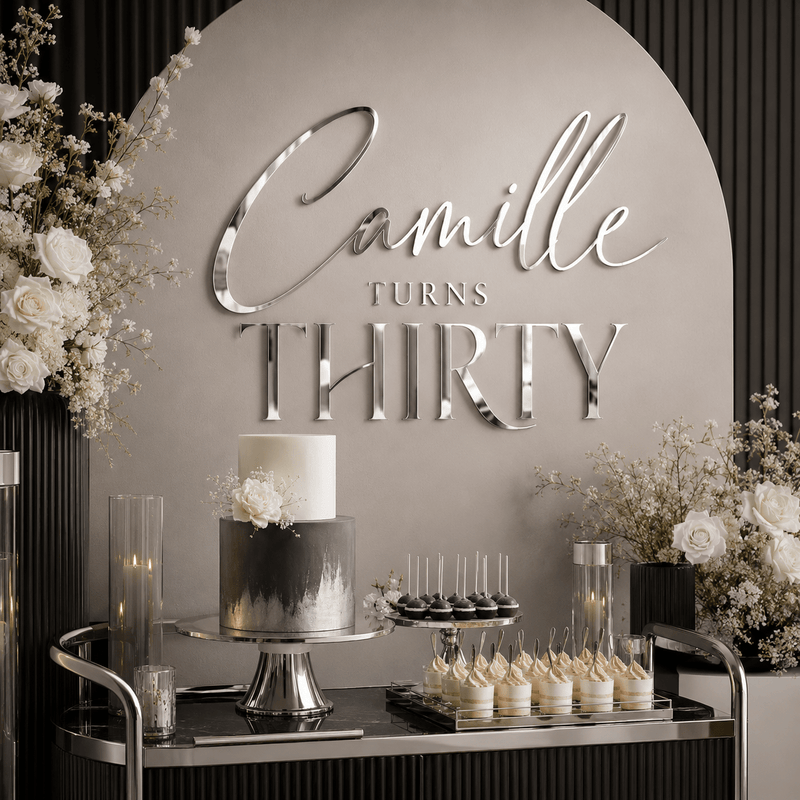 Acrylic Backdrop Sign - JYS Custom Backdrops & Acrylic Signs
