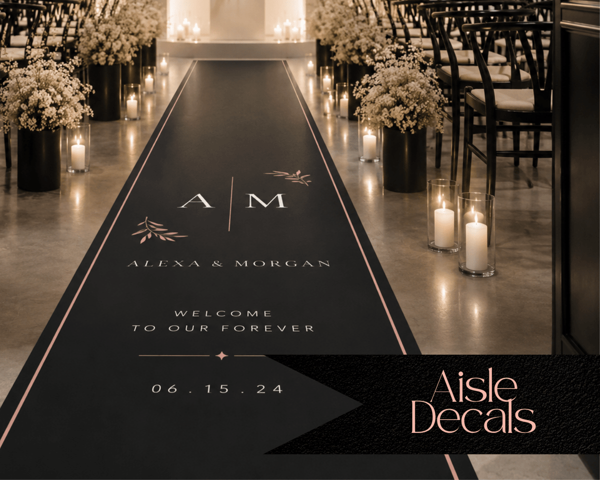 Aisle Decals | Removable for Indoors Only - JYS Custom Backdrops & Acrylic Signs