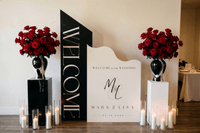 Custom Modern Welcome Sign - JYS Custom Backdrops & Acrylic Signs