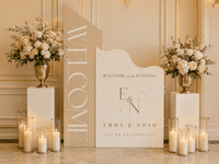 Custom Modern Welcome Sign - JYS Custom Backdrops & Acrylic Signs