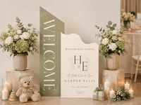 Custom Modern Welcome Sign - JYS Custom Backdrops & Acrylic Signs