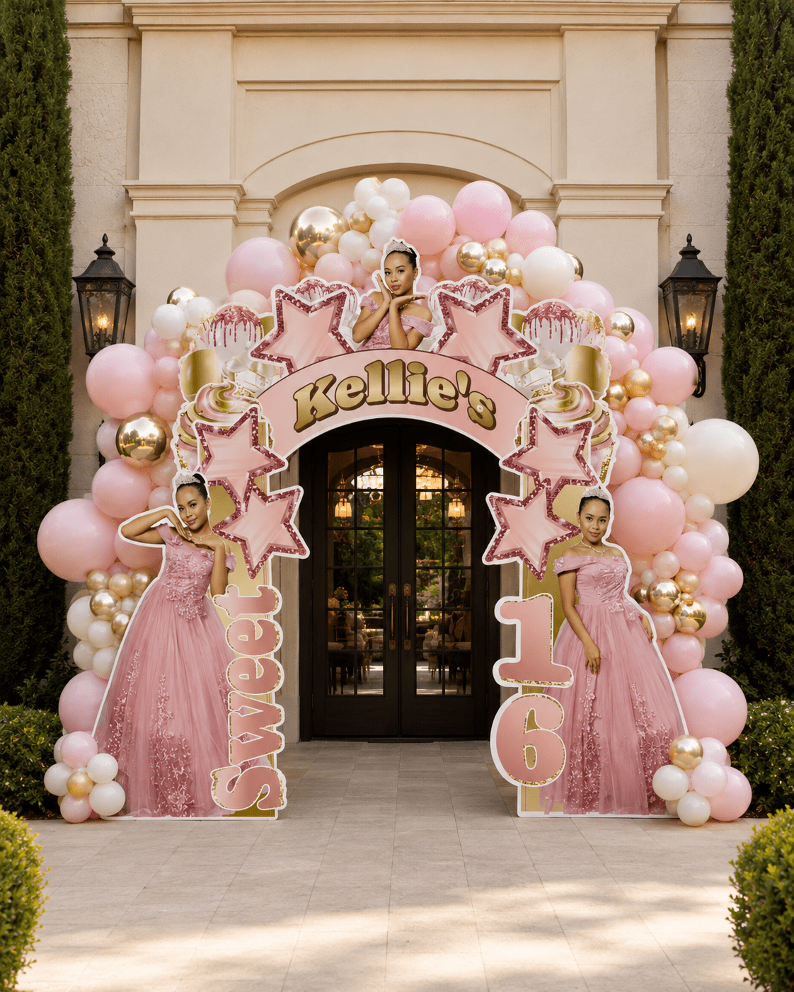 Custom Themed Arch Entryway - JYS Custom Backdrops & Acrylic Signs