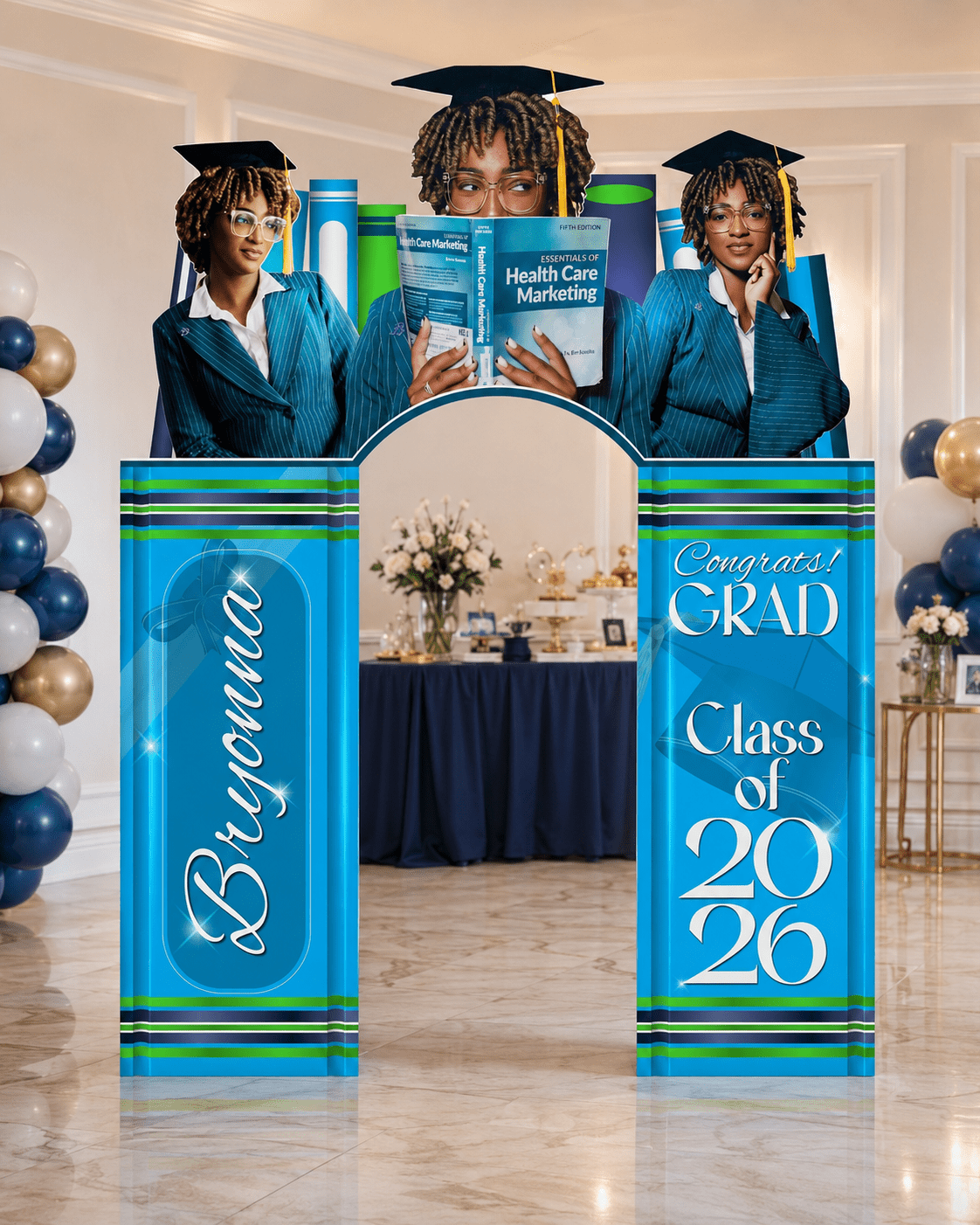 Custom Themed Arch Entryway - JYS Custom Backdrops & Acrylic Signs
