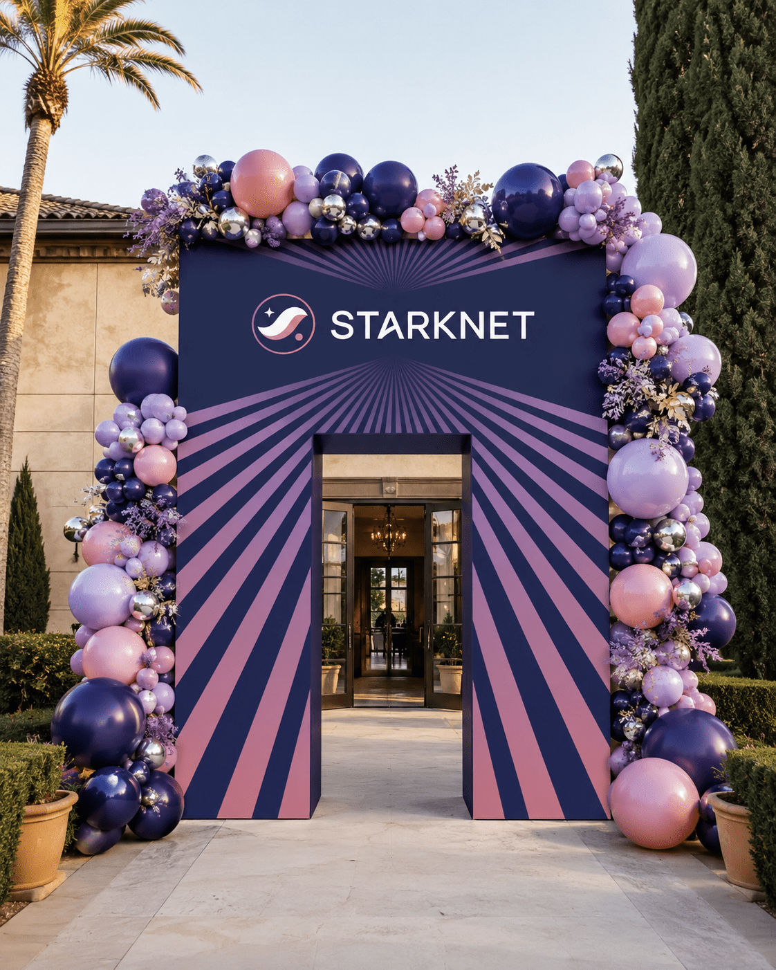 Custom Themed Arch Entryway - JYS Custom Backdrops & Acrylic Signs