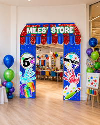 Custom Themed Arch Entryway - JYS Custom Backdrops & Acrylic Signs