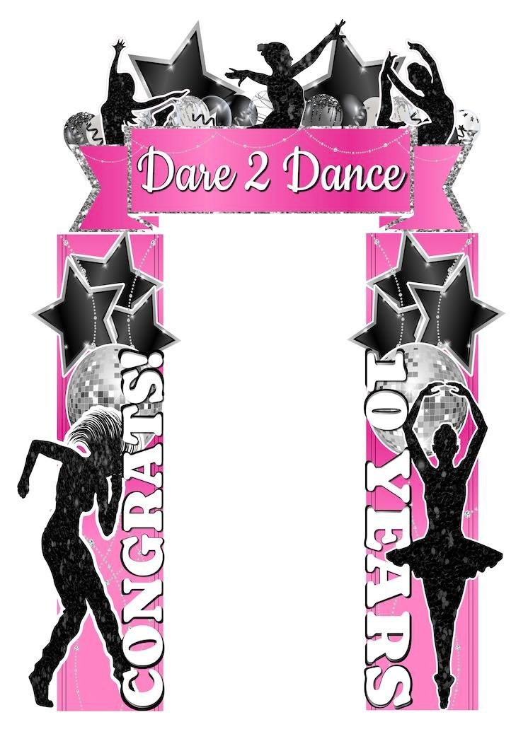 Custom Themed Arch Entryway - JYS Custom Backdrops & Acrylic Signs