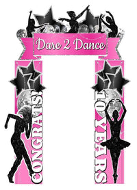 Custom Themed Arch Entryway - JYS Custom Backdrops & Acrylic Signs