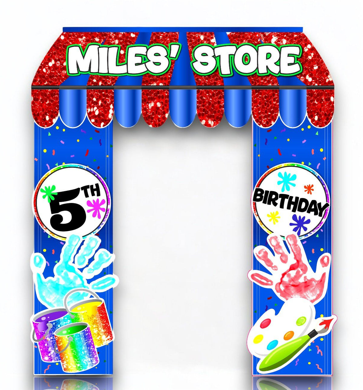 Custom Themed Arch Entryway - JYS Custom Backdrops & Acrylic Signs