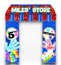 Custom Themed Arch Entryway - JYS Custom Backdrops & Acrylic Signs
