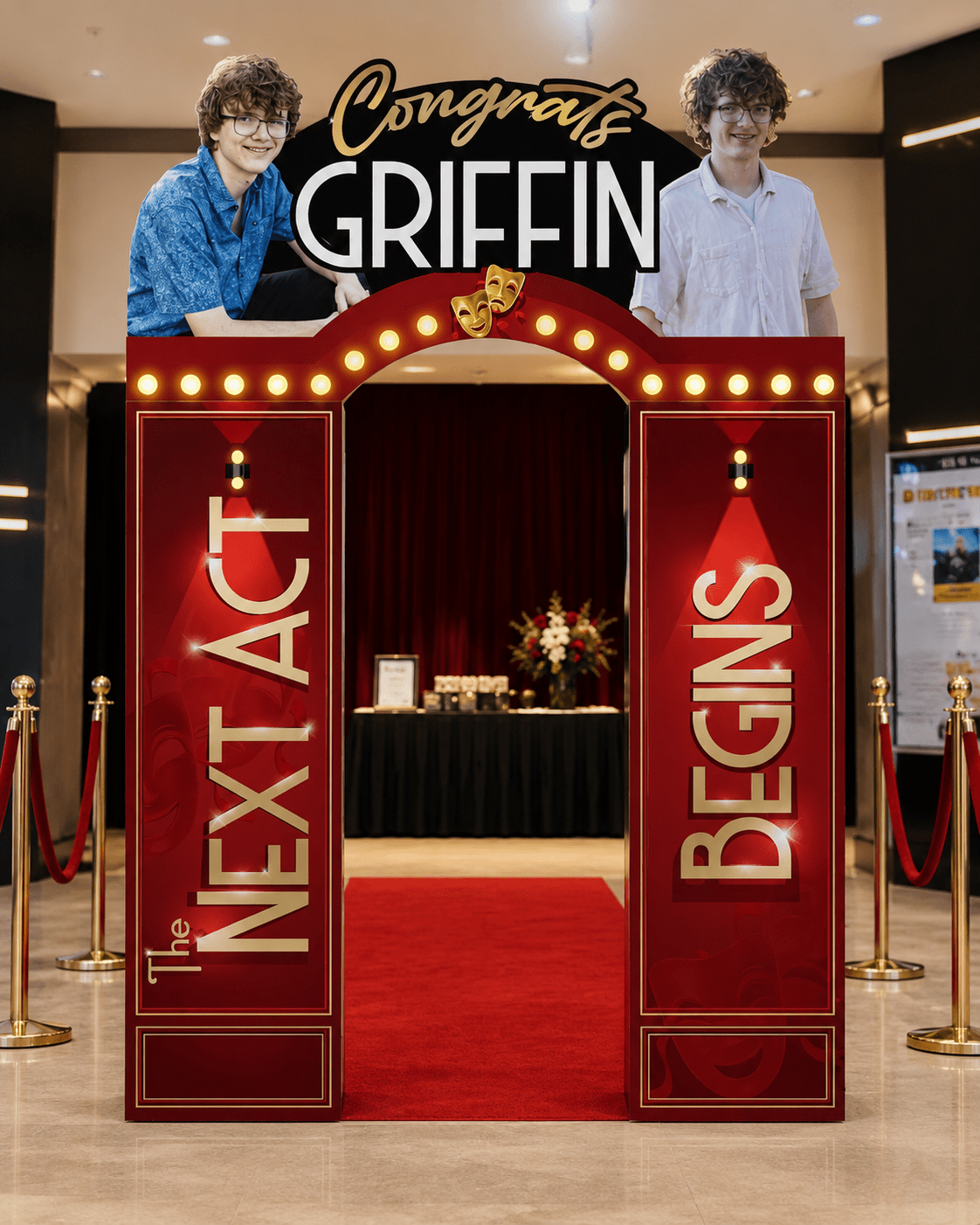 Custom Themed Arch Entryway - JYS Custom Backdrops & Acrylic Signs