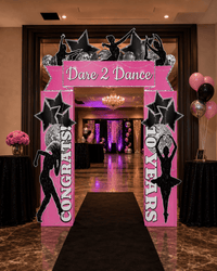 Custom Themed Arch Entryway - JYS Custom Backdrops & Acrylic Signs