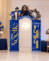 Custom Themed Arch Entryway - JYS Custom Backdrops & Acrylic Signs