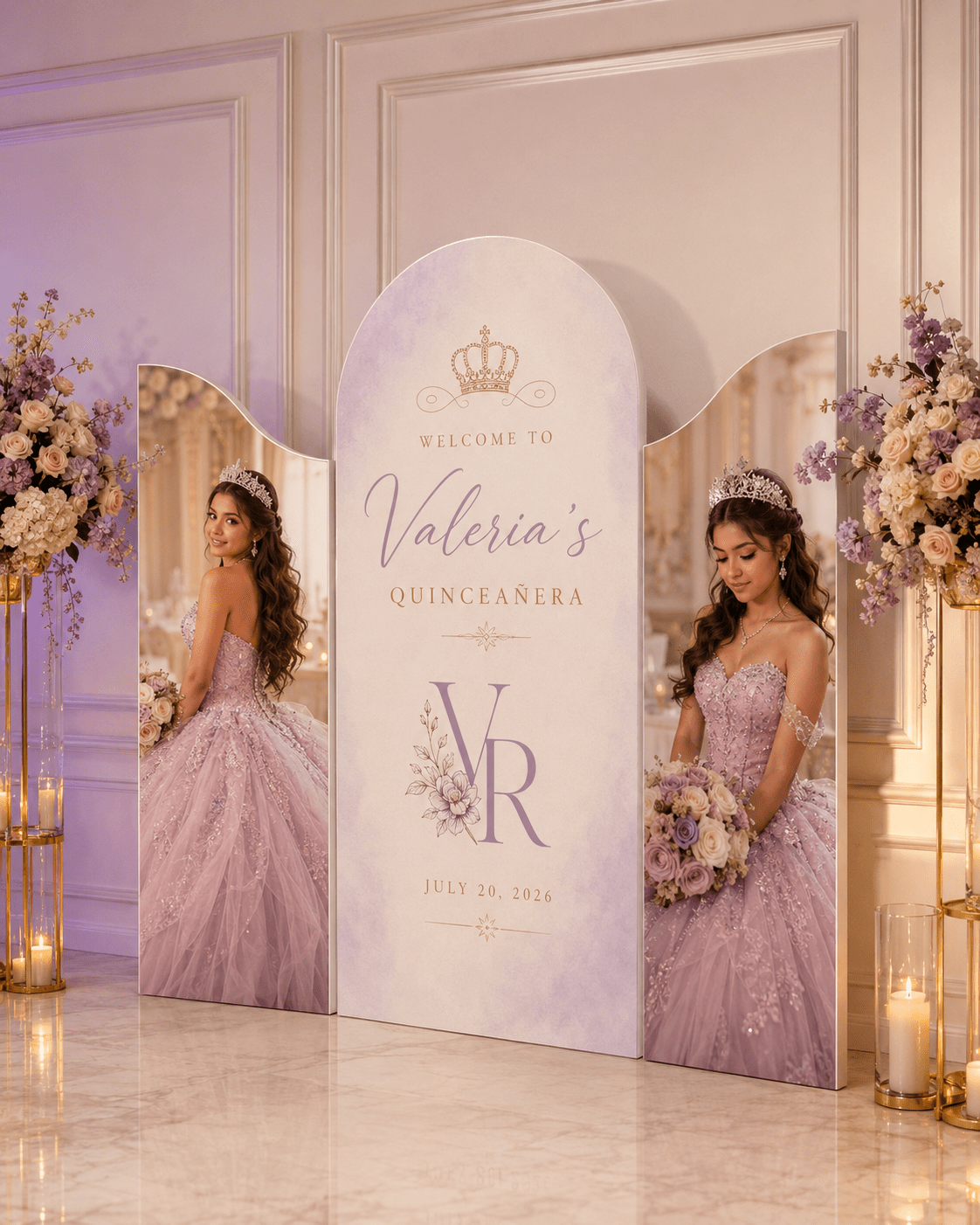 Custom Welcome Board | 3 Board Option - JYS Custom Backdrops & Acrylic Signs