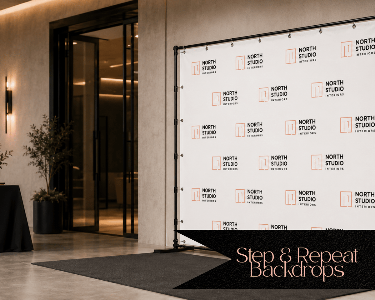 Step and Repeat Backdrop - JYS Custom Backdrops & Acrylic Signs