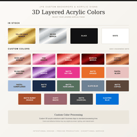 The Braden | Triple Layer Bar Menu - JYS Custom Backdrops & Acrylic Signs
