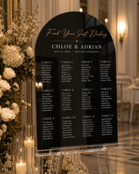 The Brittany | Acrylic Seating Chart - JYS Custom Backdrops & Acrylic Signs