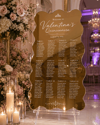 The Brittany | Acrylic Seating Chart - JYS Custom Backdrops & Acrylic Signs