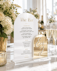 The Celeste | Custom Acrylic Bar Menu - JYS Custom Backdrops & Acrylic Signs