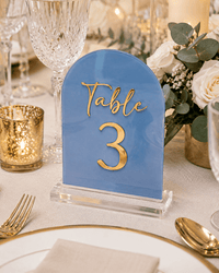 The Elise | Acrylic Table Numbers - JYS Custom Backdrops & Acrylic Signs