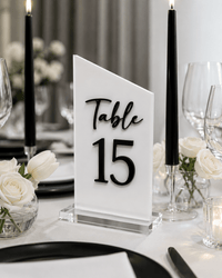 The Elise | Acrylic Table Numbers - JYS Custom Backdrops & Acrylic Signs