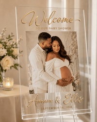 The Keepsake | Acrylic Welcome Sign - JYS Custom Backdrops & Acrylic Signs