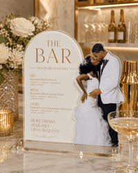 The Toast | Custom Acrylic Bar Menu with Photo - JYS Custom Backdrops & Acrylic Signs